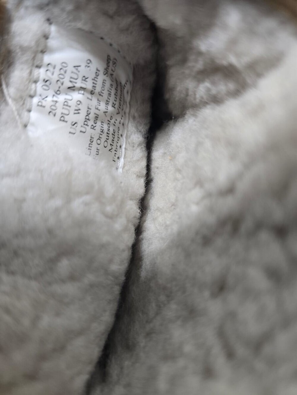 OluKai Women's Pūpü Mua Shearling Mule Slippers Size 9 - Picture 8 of 11